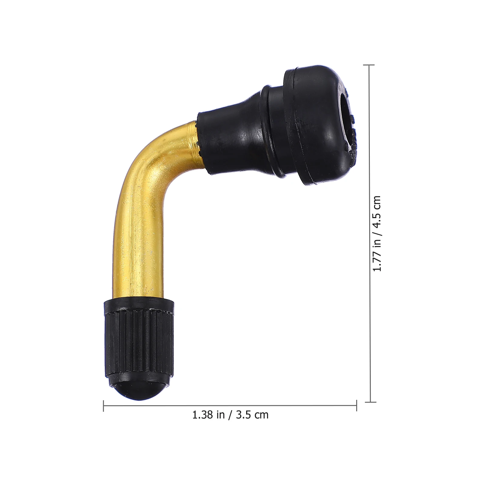 

10pcs Tire Valves Stem Durable Motorcycle Electric Vehicle Curved Mouth Air Valves Tubeless Stems Extender Valve Adaptor
