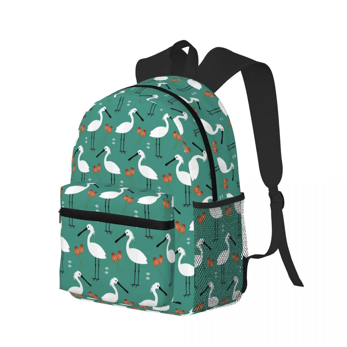 

Синий студенческий рюкзак Spoonbills, школьная сумка, походный дорожный рюкзак для мальчиков и девочек, сумка для книг, сумки на плечо