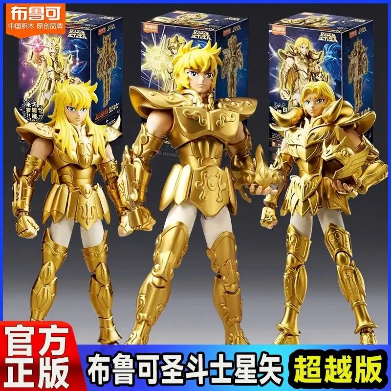 لعبة مكعبات بناء Blokees Bruco Saint Seiya Beyond Golden Aries Leo Scorpio Action
