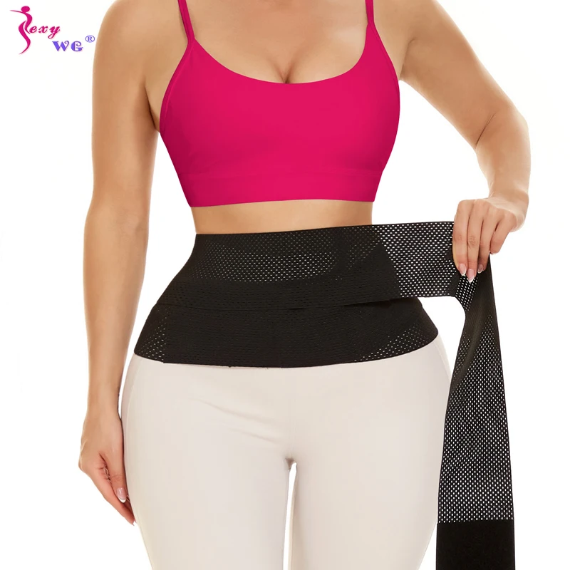 

SEXYWG Women Waist Trainer Belt Belly Tummy Wrap Shapers Slimming Sauna Sweat Belts Body Shaper Corset Waist Trimmer Fat Burn