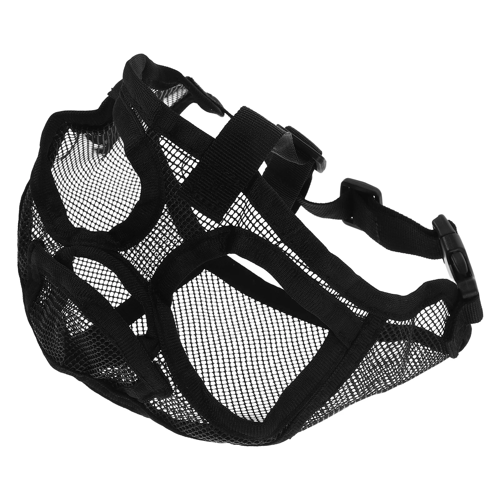 

Breathable Bulldog Muzzle Soft Short Snout Dog Mesh Mouth Cover Adjustable Bite Prevention Chewing Guard
