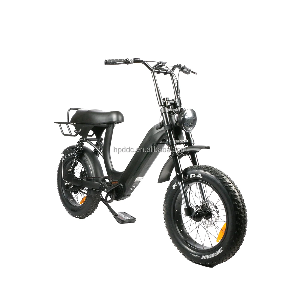 Highly Praised Fat Tire Electric Bike Big Capacity Battery Electric Bicycle Leisure Cycling Options Bike with Belt Drive
