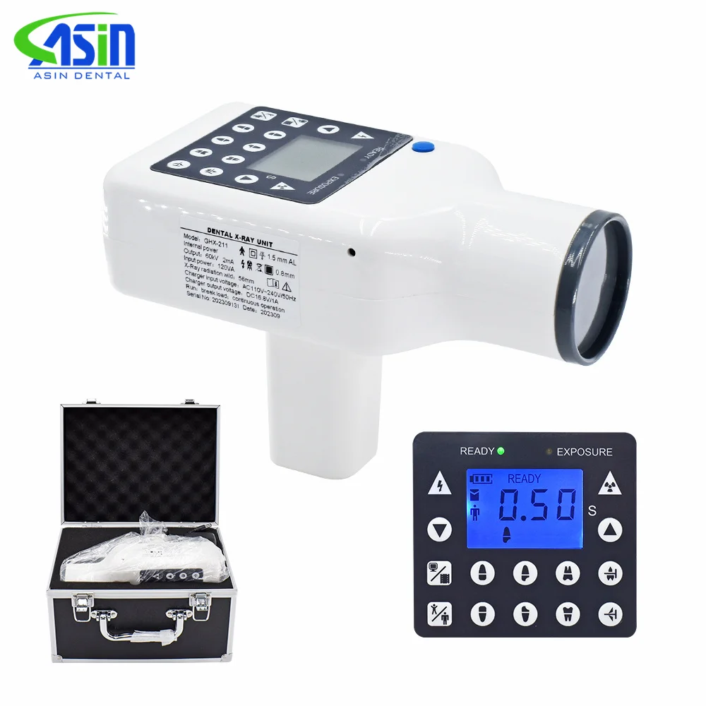 DEASIN Portable Handheld Dental X-ray Machine High Frequency X Ray Unit Compatible with Digital Sensor Dentist equipment