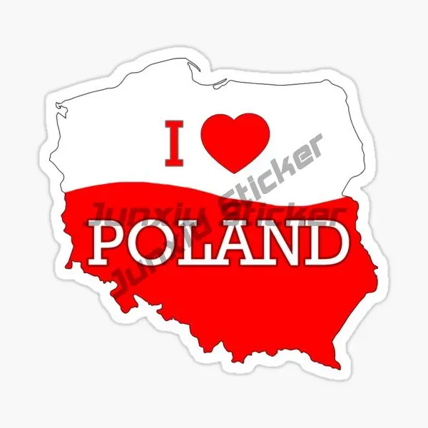 MADE IN POLAND Polish Map Personality Sticker Decal Moroccan Self Adhesive Vinyl Flag Accessories Car Camper Pickup Decoration - view 6