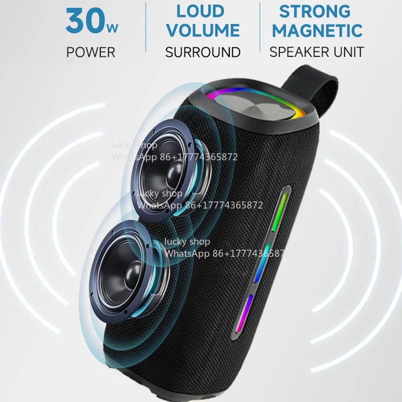2026 New 30W High-power Portable Outdoor Speaker Stereo