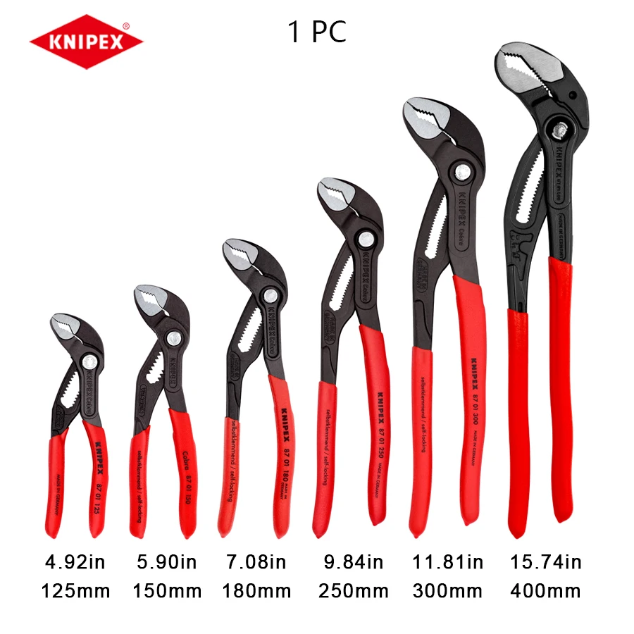 KNIPEX Water Pump Pliers 8701series Non-slip Handle Adjustable Flexibly Adapt to Various Environments