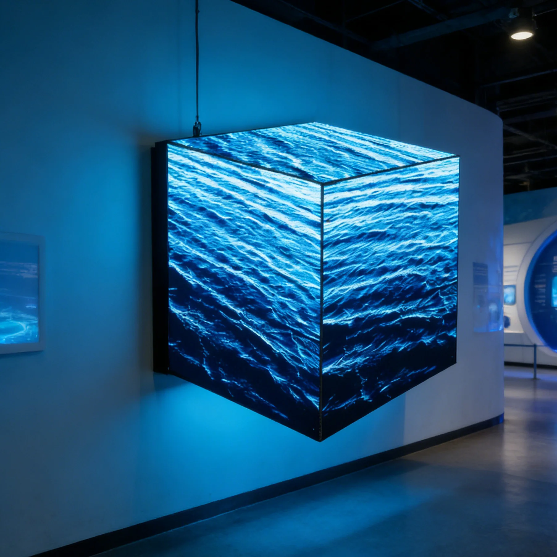 Factory Cheap Price Custom High Resolution 4 Sided Creative 3D LED  Screen