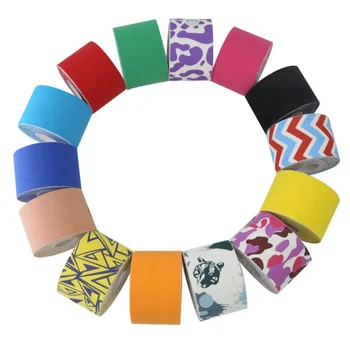 Kinesiology เทปกล้ามเนื้อกีฬาผ้าฝ้ายกาวยืดหยุ่นเทปเข่ากล้ามเนื้อ Patch