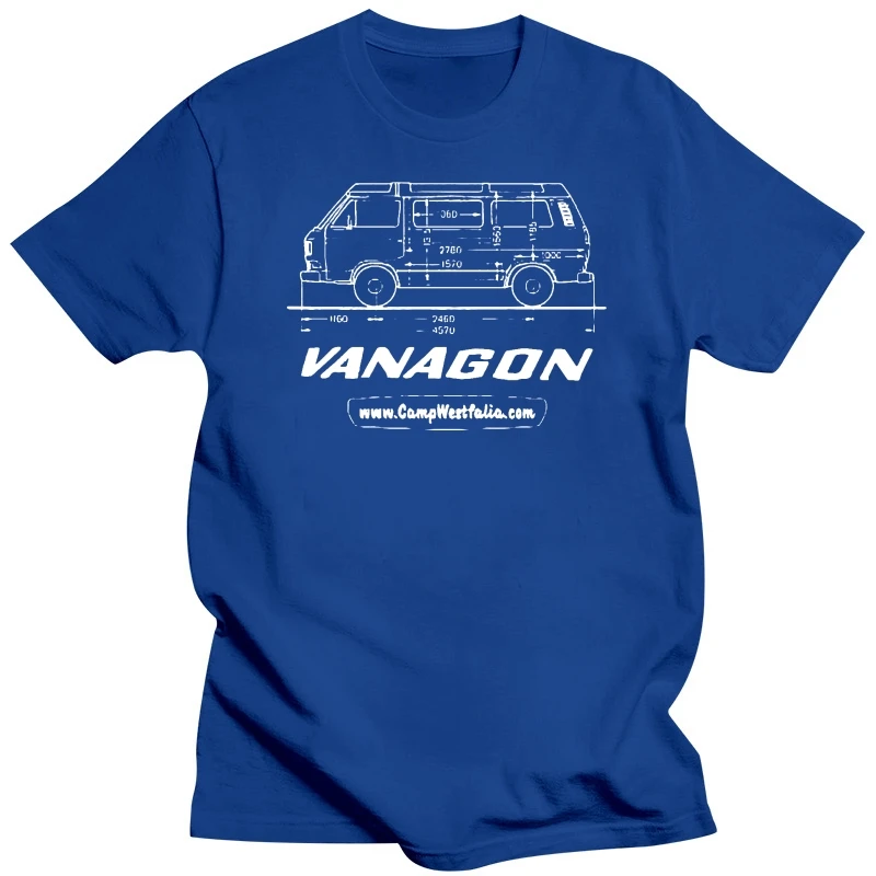 Men tshirt  Vanagon Technical Drawing   T3 Vanagon Westfalia   T Shirt Printed T-Shirt tees top