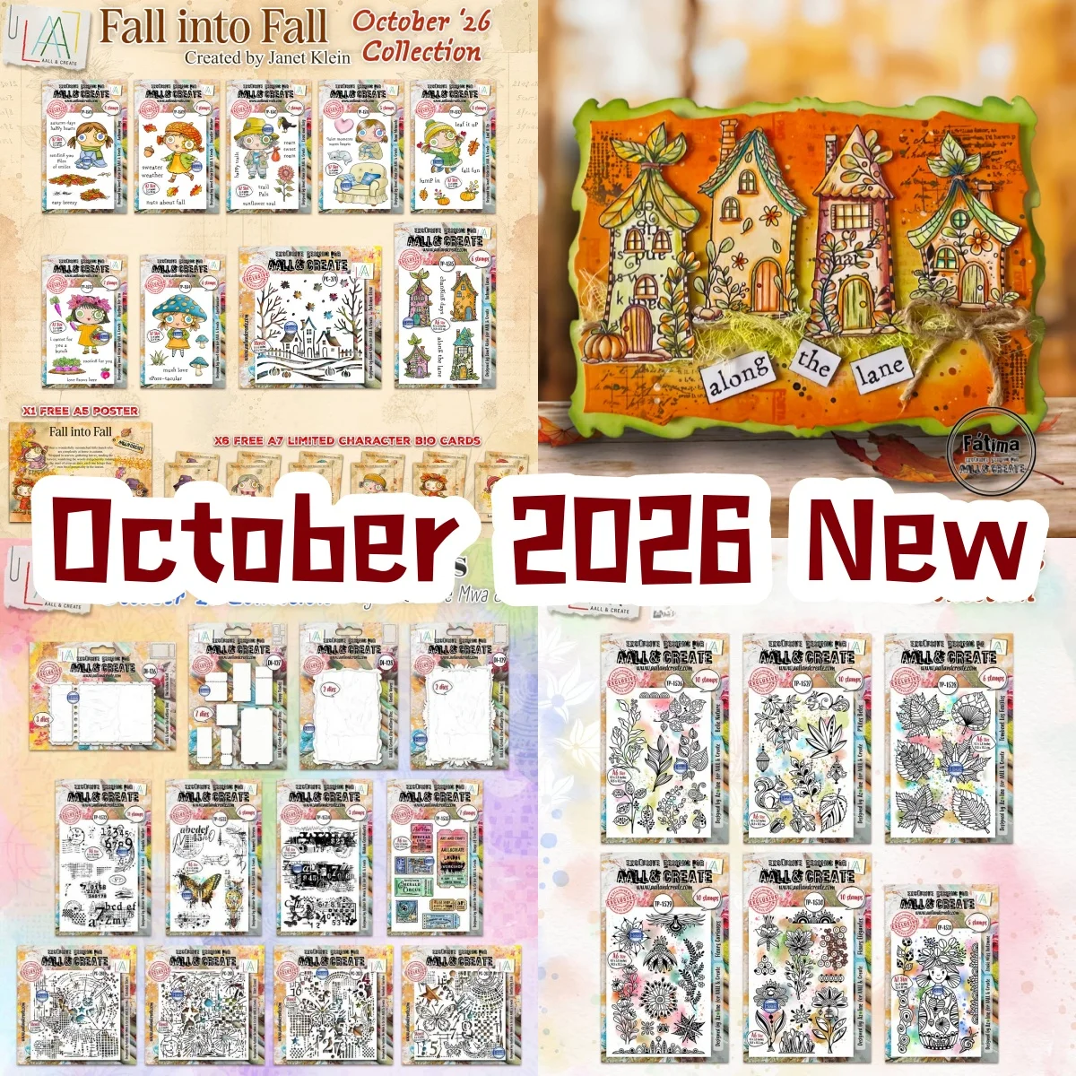 October 2026 New Autumn Lane Home Moments Leaf Clear Stamps Stencil Metal Cutting Dies For DIY Decorating Scrapbook Paper Card