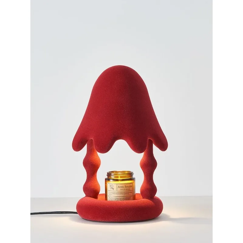 fireless melting candle lamp, aromatherapy lamp melting wax lamp, household bedroom bedside table lamp, Nordic simple