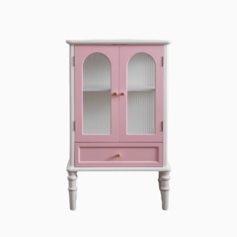 LH Double Door Dining Side Tea Cabinet Bedroom Storage Storage Display Cabinet