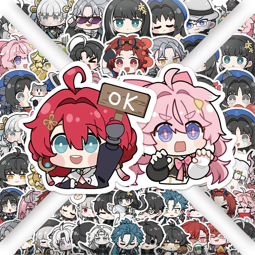 

10/60PCS Wuthering Waves Game Funny Cute Meme Doodle Stickers Waterproof Decals Toys Gifts for Luggage Scrapbook Skateboard