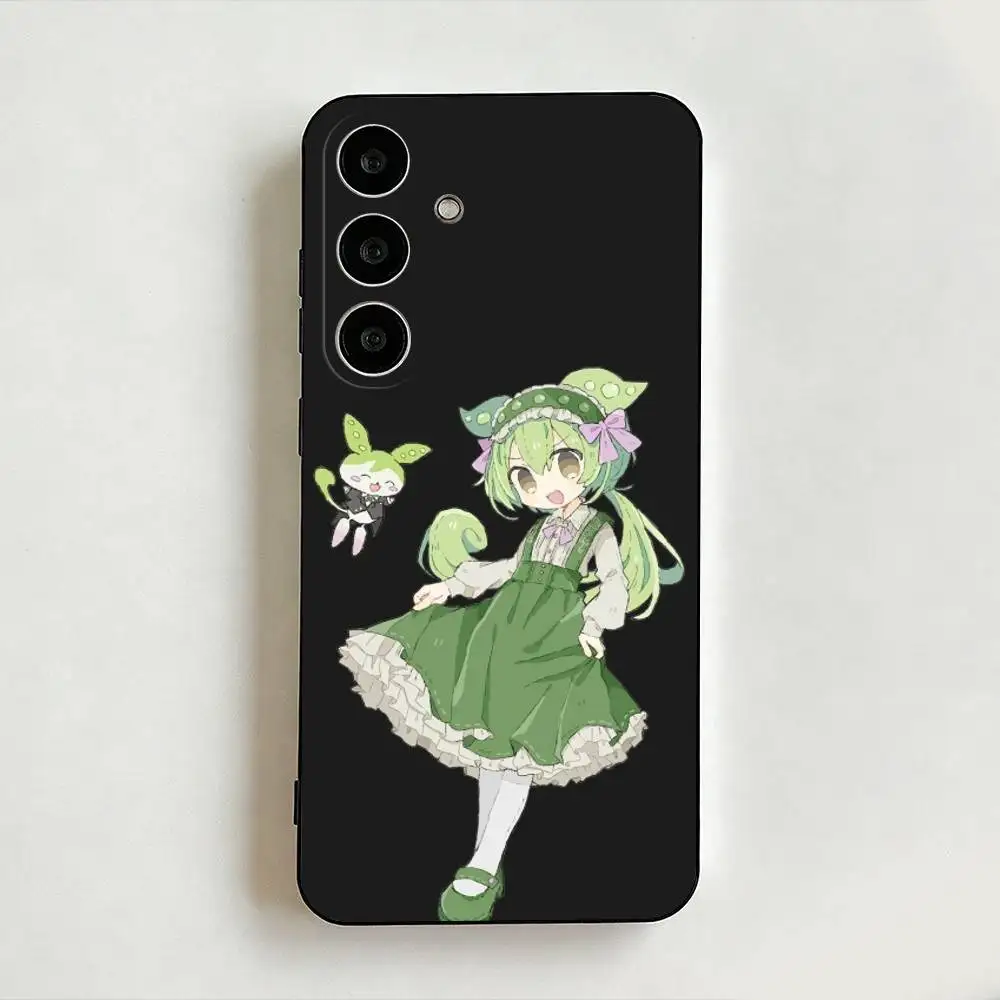 

zundamon Cute Phone Case For Samsung Galaxy A73,A72,A71,A70,A53,A52,Cover Black Shell ll