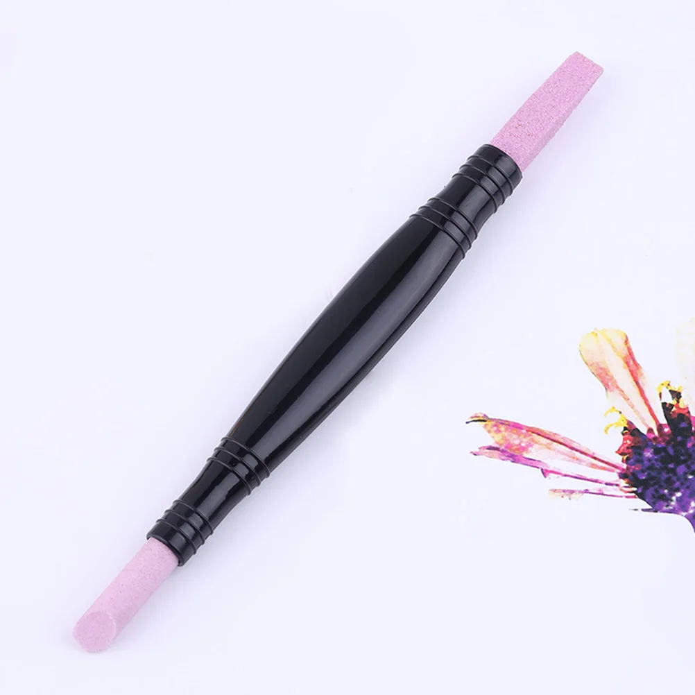 3 pçs lixa de unhas buffer premium cutícula vara caneta para extensões de unhas polonês e remoção de cutícula leve manicure lixa arquivo