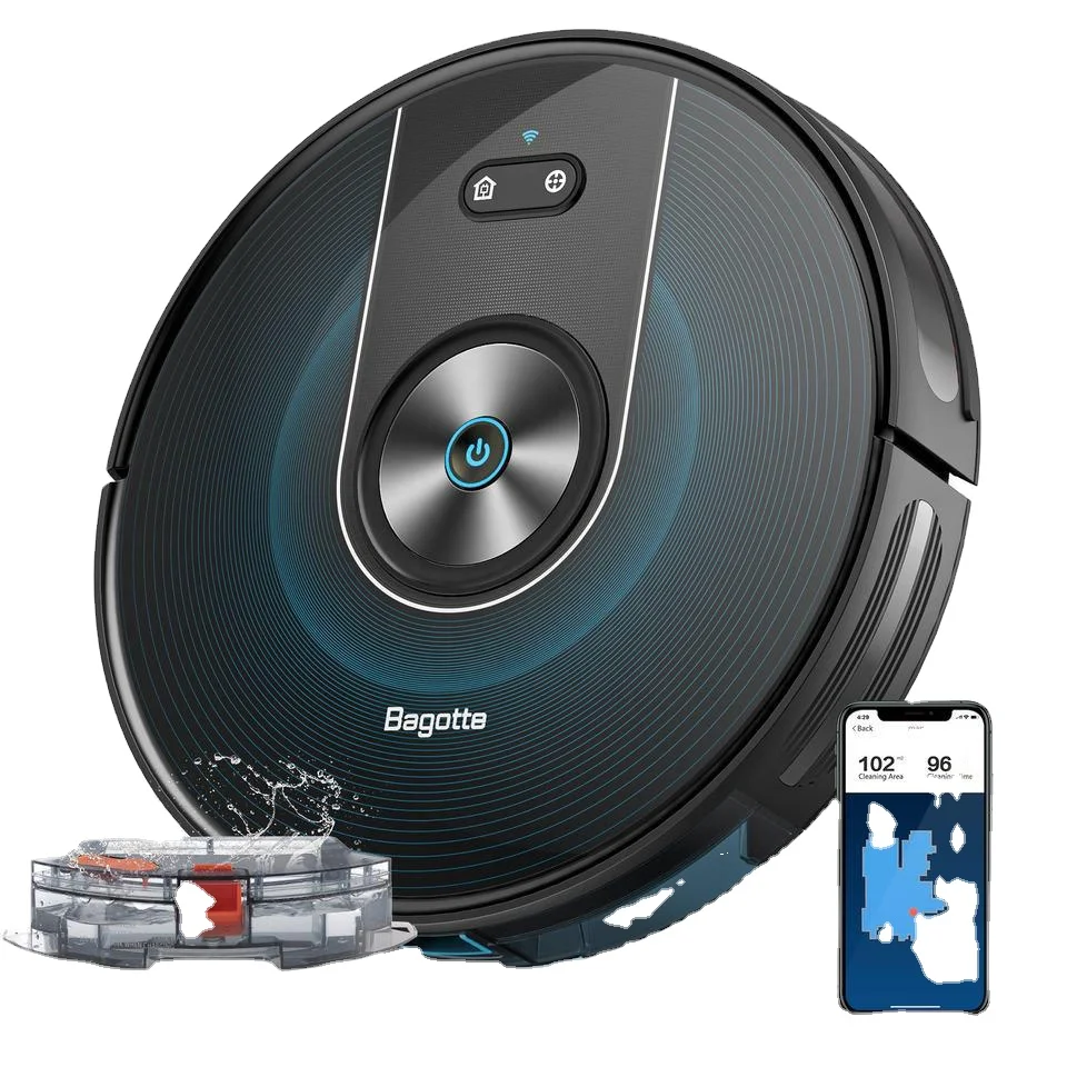Best Selling 2700Pa Strong Suction Robotic Vacuum Cleaner Mop Smart Home Electric Sweeping Robot Gyroscope Households Battery