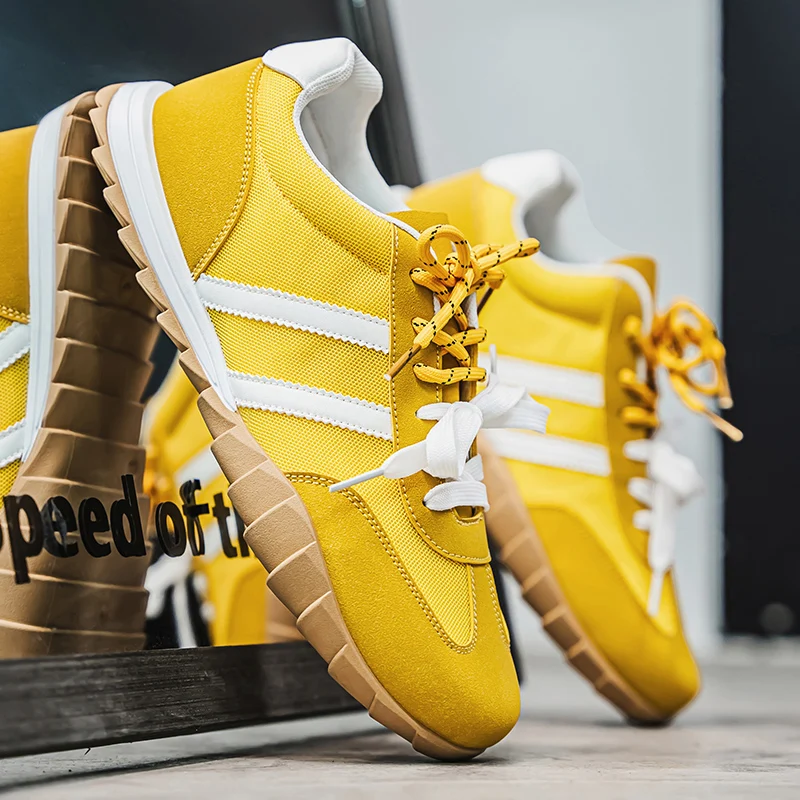 YRZL รองเท้าเทรนนิ่งสำหรับผู้ชาย 2025 รองเท้าผ้าใบน้ำหนักเบาไม่ลื่นรองเท้ากีฬาสำหรับออกกำลังกายรองเท้าเดินสบายกีฬากลางแจ้ง