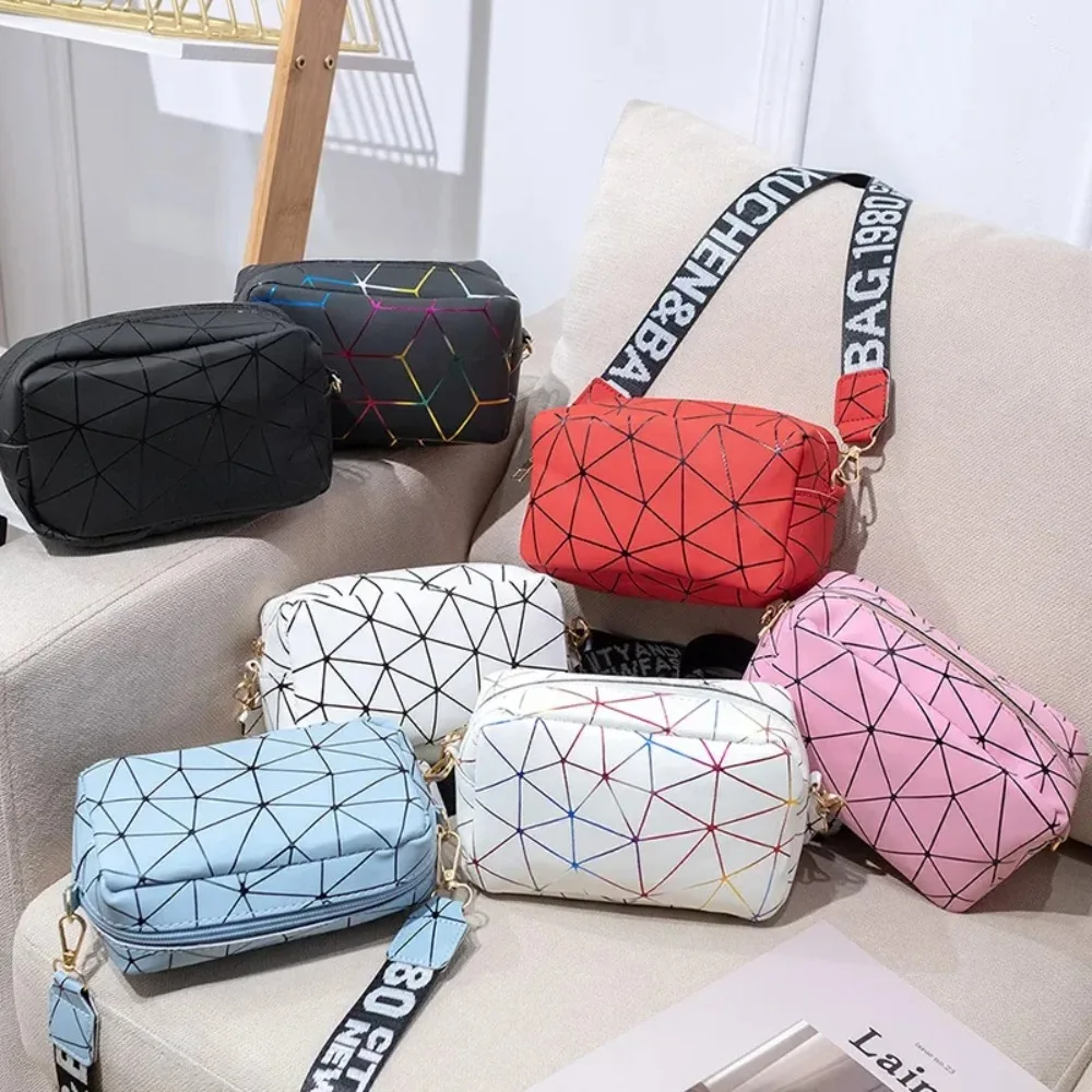 New Lady Daily Small Handbag Purse Women Laser Crossbody Bag Sling Shoulder Bag Jelly Holographic Square Messenger Satchel Bag
