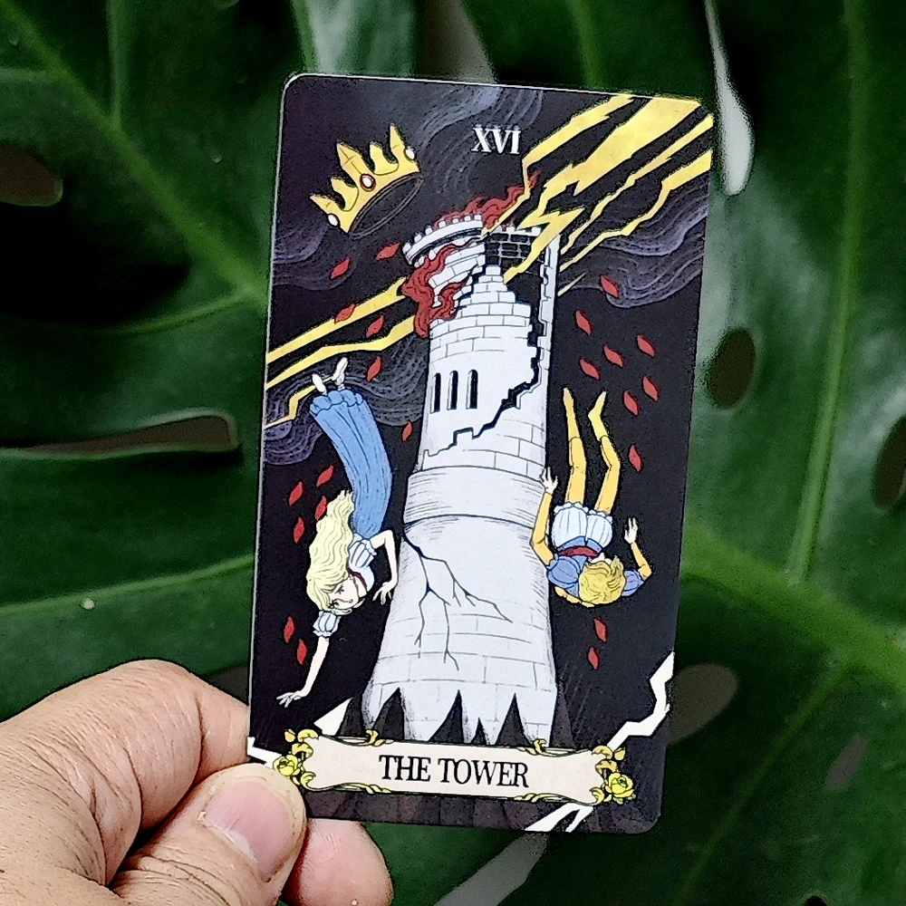 78 Pcs Colorful Tarot Cards Based on Rider Waite System Secret Mirror Tarot Deck 10.3*6cm