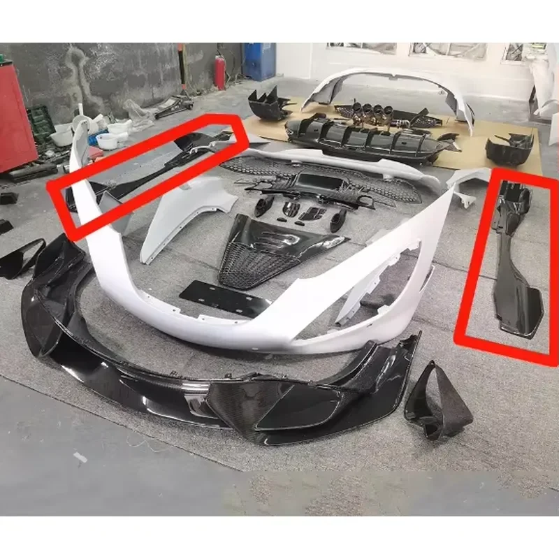 Carbon Fiber 720s 765 Side Skirts Car Lower Extensions Body Kits Car Side Bumper Parts Car Exteriors