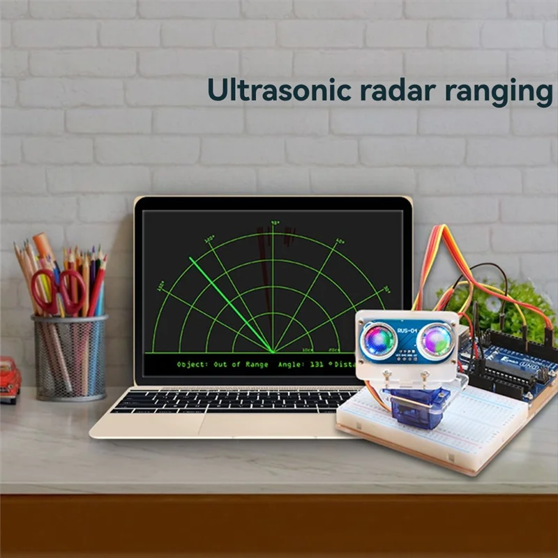 ABJF-RUS-04 Модуль ультразвукового датчика расстояния для робототехники и предотвращения препятствий с RGB-подсветкой 3-5.5 В Диапазон мощности RUS-04