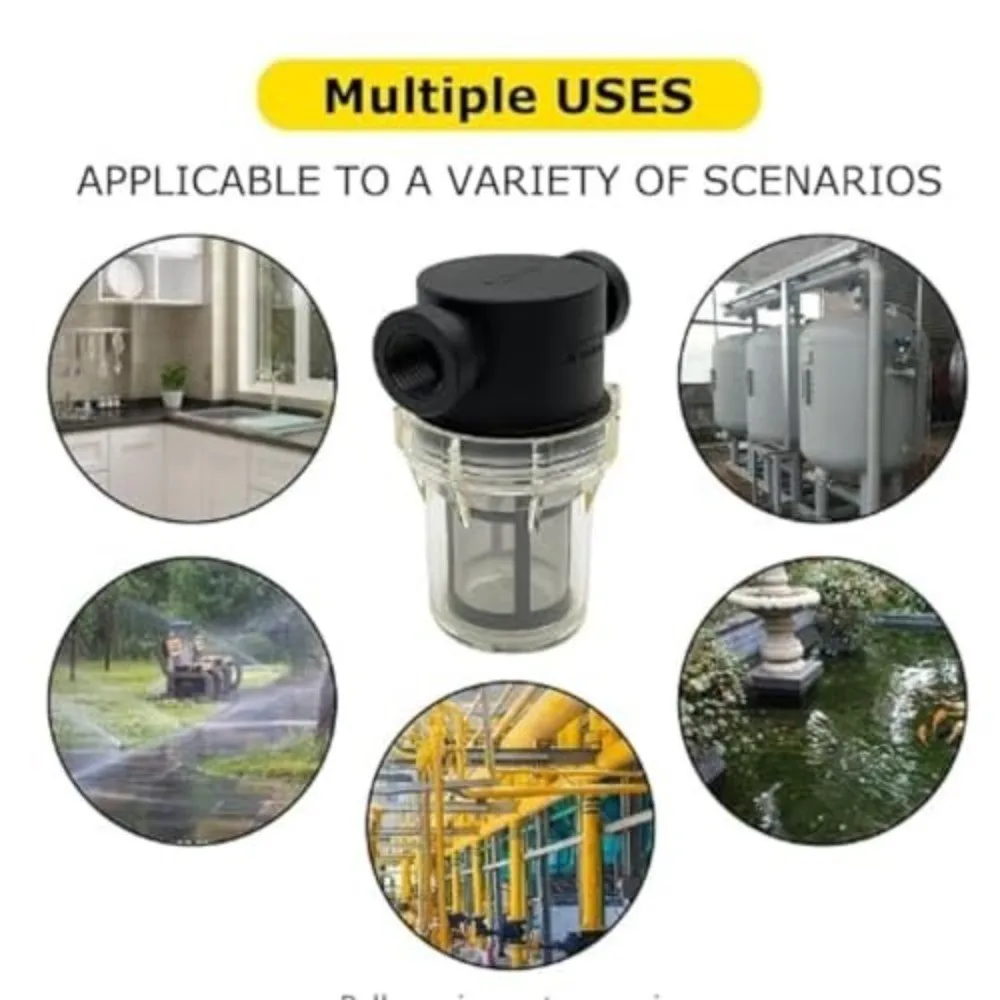 40/100/200 Mesh Inline Water Filter Strainer 1/2