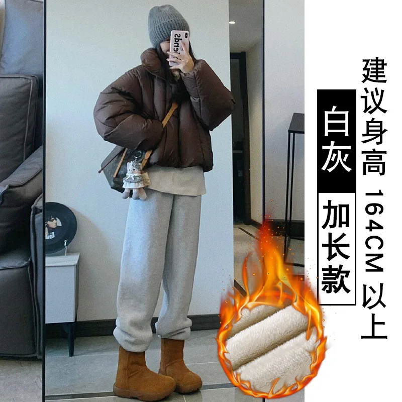 بنطال واسع الساق مرن عالي الخصر للنساء خريف واسع الساق سهل العناية موضة عصرية عصرية نشاط خارجي قابل للتعديل مطوي بسيط