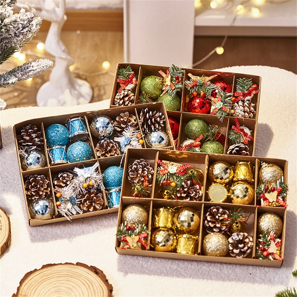Beautiful Design Christmas Ball Ornaments Compact Size Easy Storage Exquisite Design Festive Touch High Quality Materials
