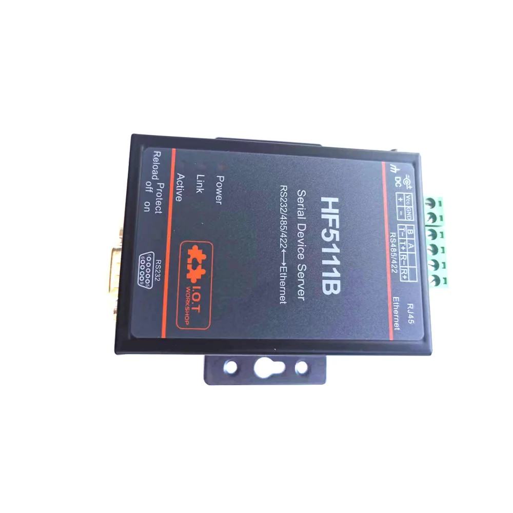 5111B Serial Ethernet Converter RS232 RS422 RS485 to TCP/RJ45 Server  Support Linux Operation System