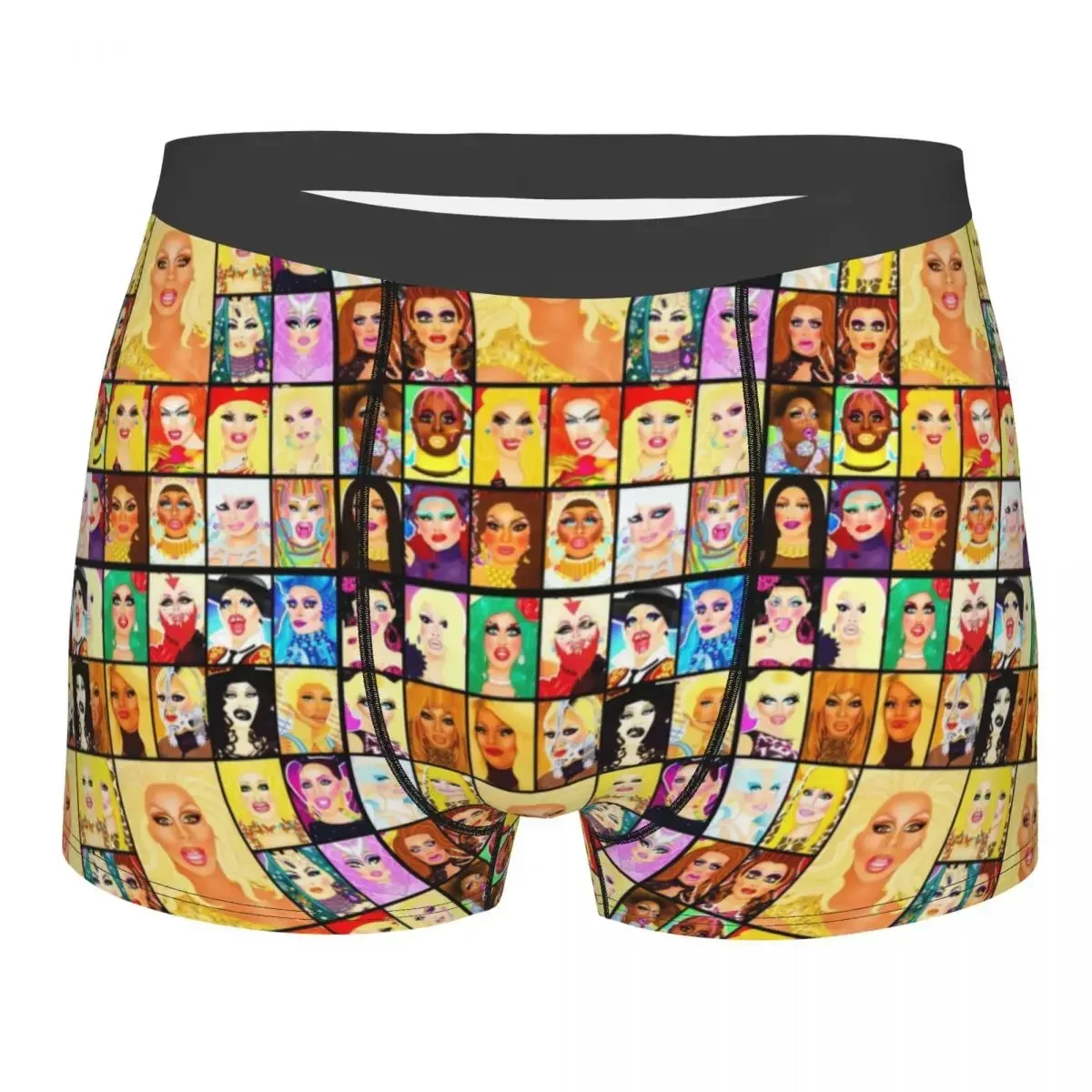 Drag Queen Royalty Men Underwear RuPaul's Drag Race LGBT Lesbian Boxer Briefs Shorts Panties Sexy Breathable Underpants for Male