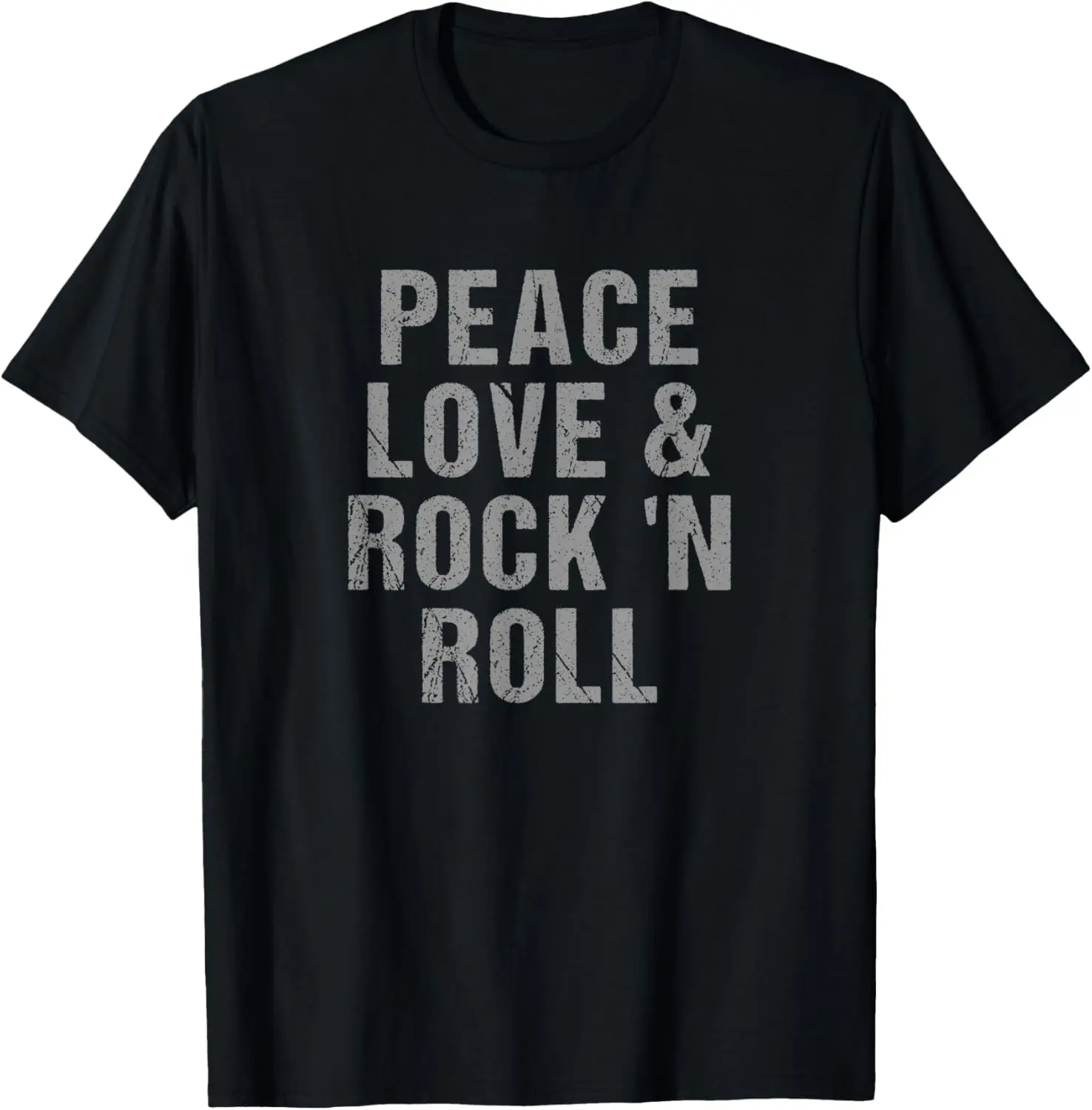

Peace Love And Rock 'N Roll Concert Hippie Party T-Shirt