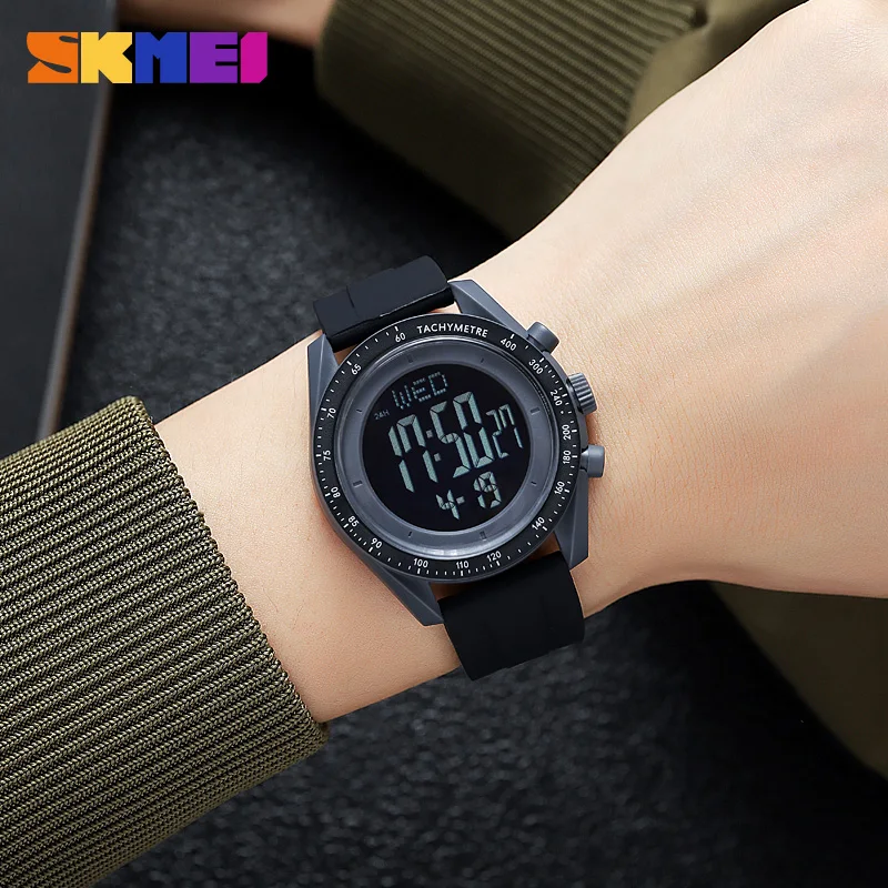 SKMEI Sport Digital Watches Waterproof Countdown Stopwatch Luminous Men's Wristwatch with Date Week Original Watch for Man