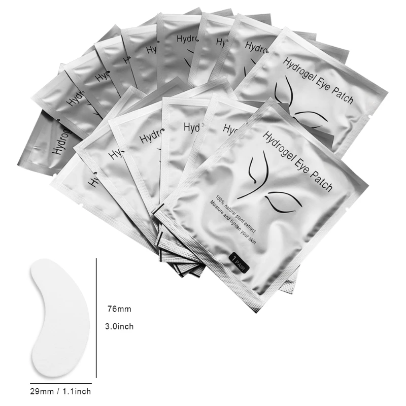 CNKESS 500 pairs Eyelash Extension Patches Grafting FalseEyelashes Under Eye Pads Lint-free Fake Lash Extensions Eye Paper Patch