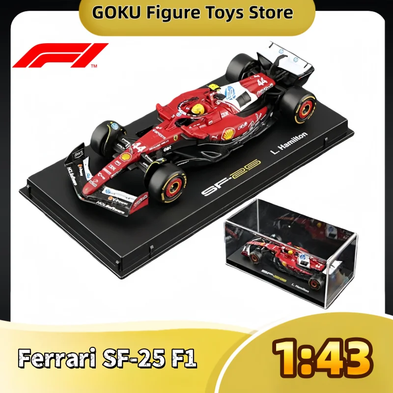 2025 Bburago 1:43 Ferrari SF-25 F1 16 #   Charles Leclerc 44 #   Lewis formule1 voiture alliage Miniature moulé sous pression modèle Collection jouets cadeau
