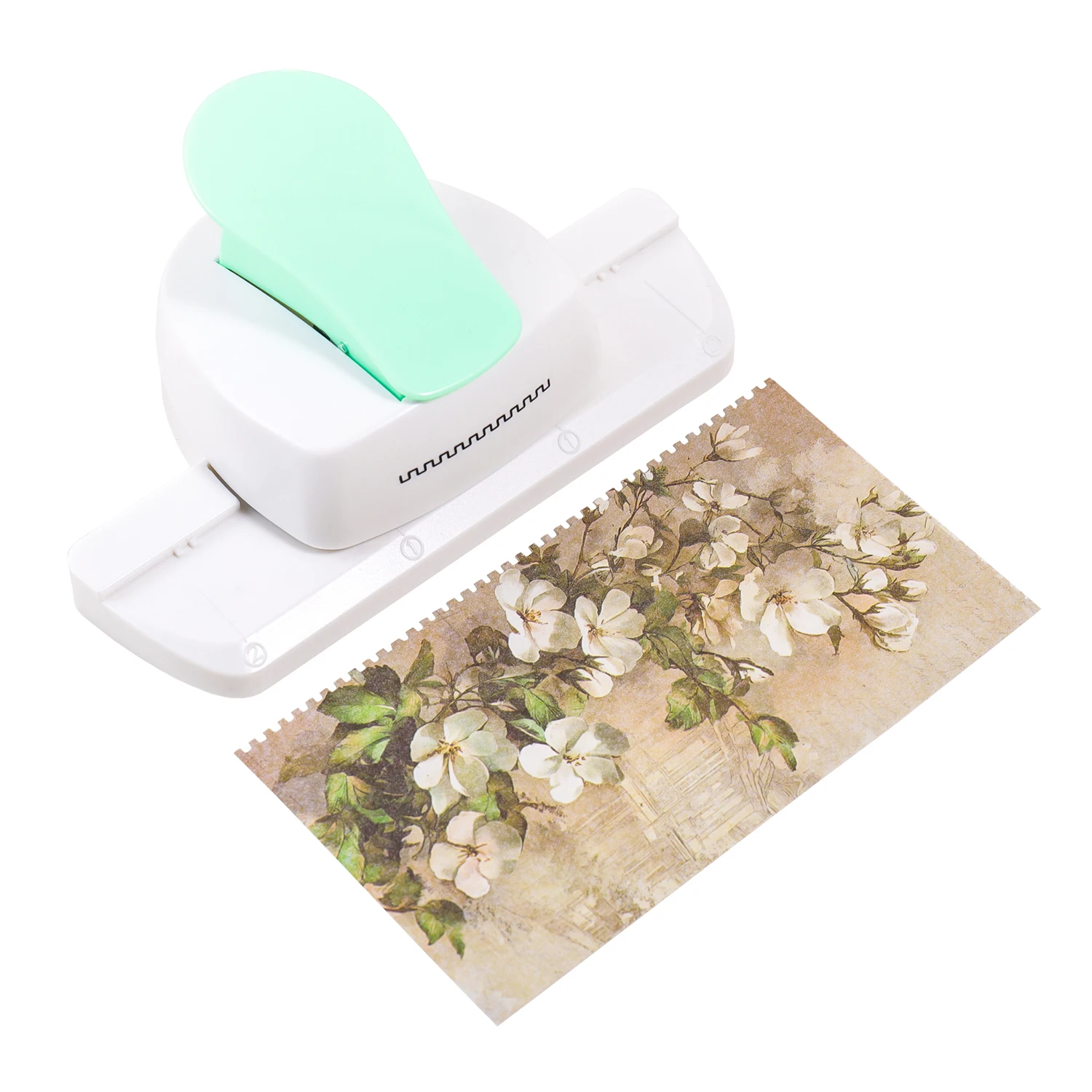 Stamp-Shaped Perforated Creative Embossing Tool, DIY Notebook Edge Punch, Photo Album and Greeting Card Decoration, Fashion Gift