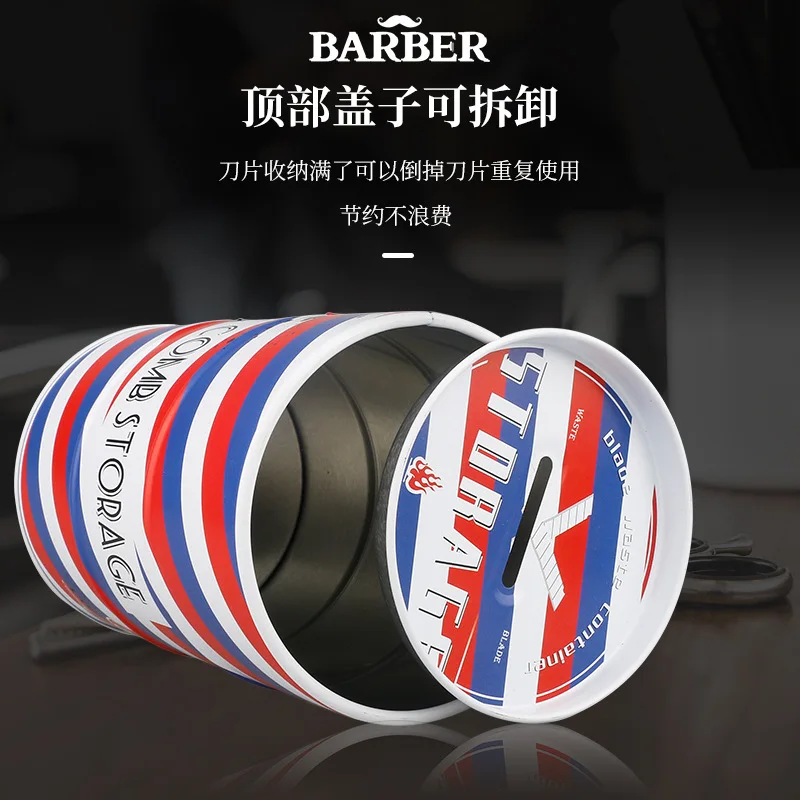 Blade Dispenser Box Razor Blade Disposal Case Barber Shop Storage Bank Container Safe Guard Dropshipping