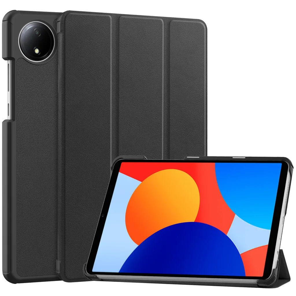 Tri-Opvouwbare Stand Slimme Tablet Beschermhoes Voor Xiaomi Redmi Pad Se 4G 8.7 Inch 2024