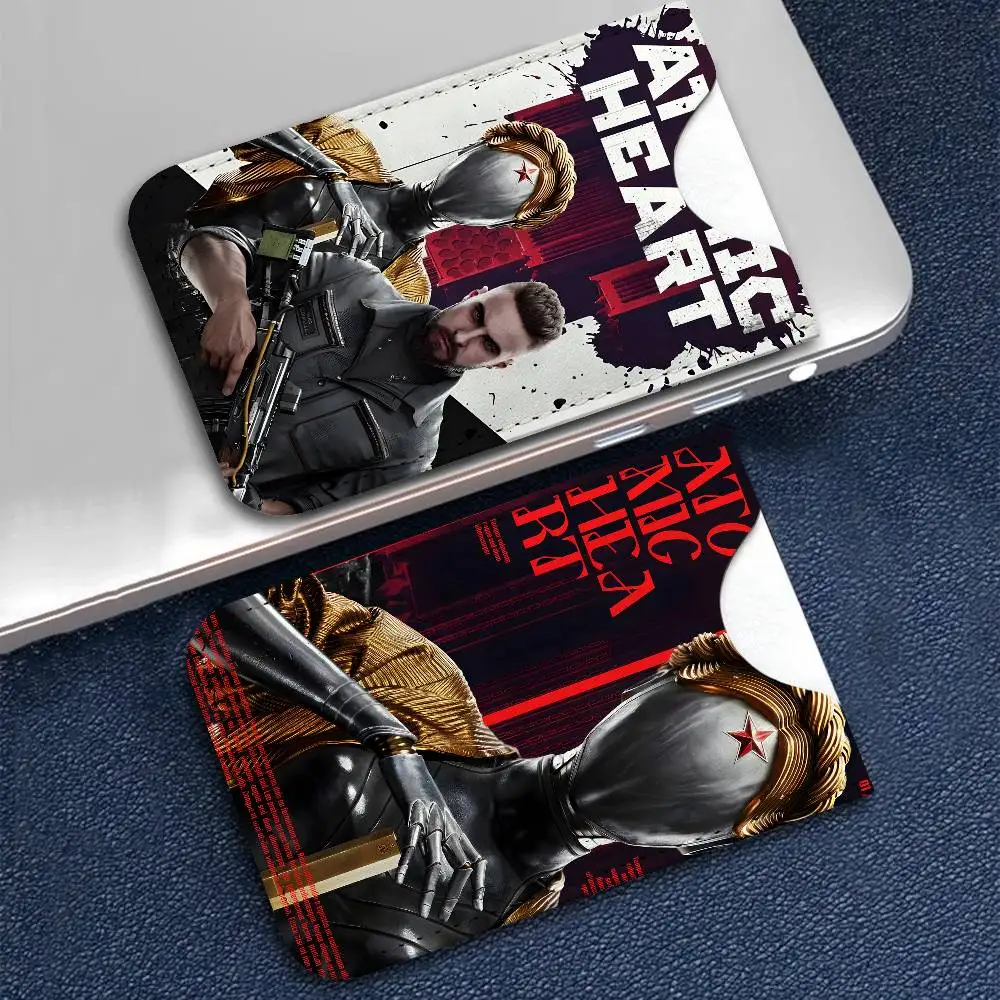 A-Atomic H-Heart Movie Credit ID Business Card Holder, Practical Pocket Gift for Outdoor Driving & Daily Use