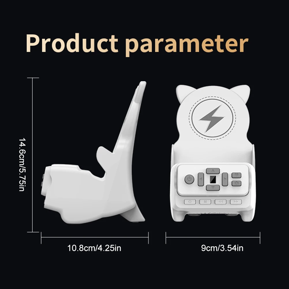 Беспроводное зарядное устройство 4-в-1, 15 Вт, беспроводной Bluetooth-совместимый динамик, многофункциональный аудиодинамик с дистанционным управлением для домашнего офиса