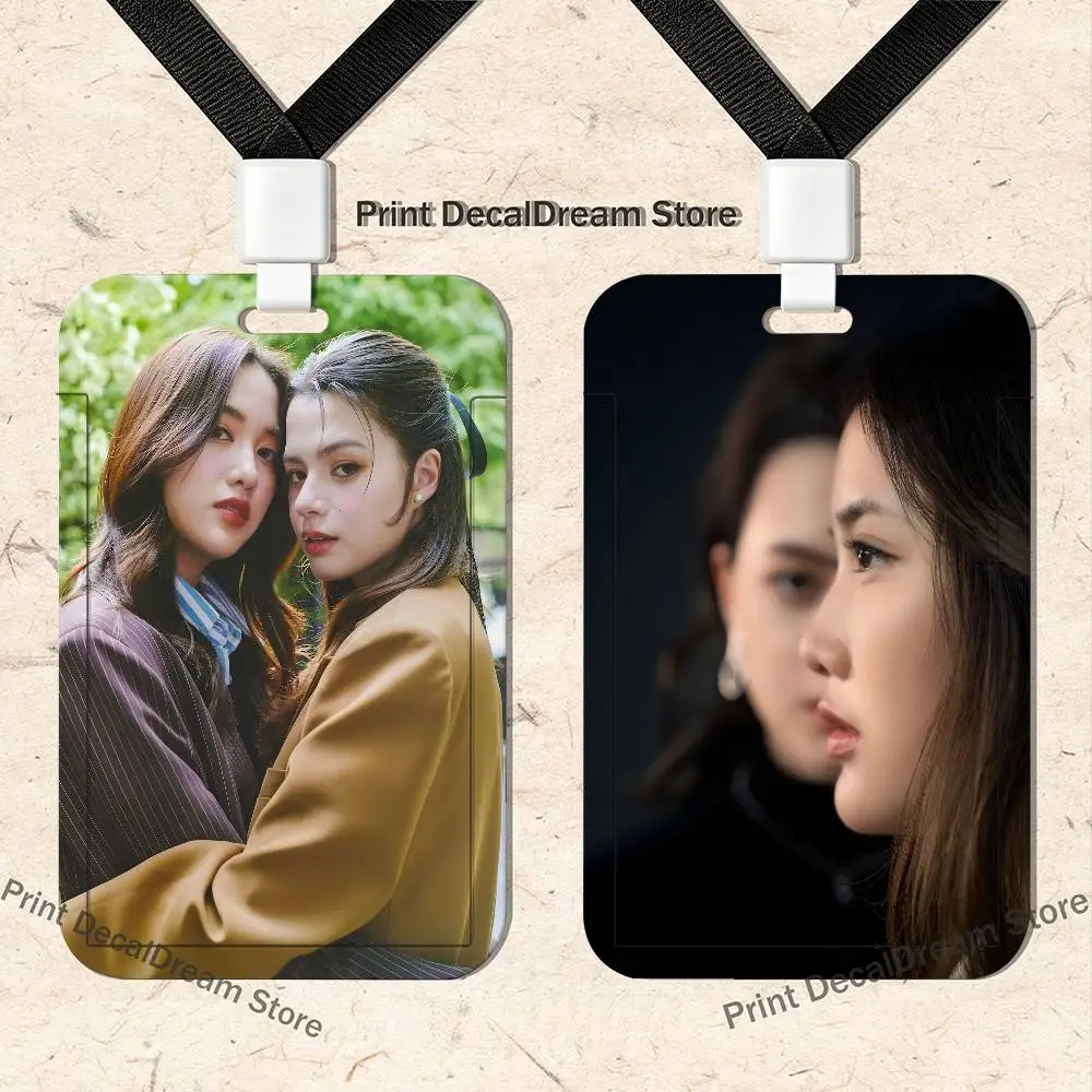 프린베키 프린 베키 카드 홀더 랜야드 카메라 넥 스트랩 신용 카드 케이스 ID 배지 홀더 증명서 보호 카드 홀더