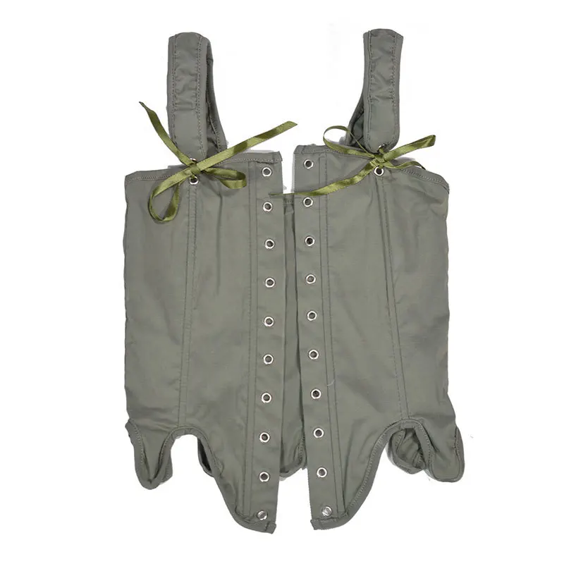 Corsé Retro con cordones para mujer, Top corto sin mangas con tirantes finos, corpiño, corsés, camisola ajustada Medieval, prendas de vestir para discoteca