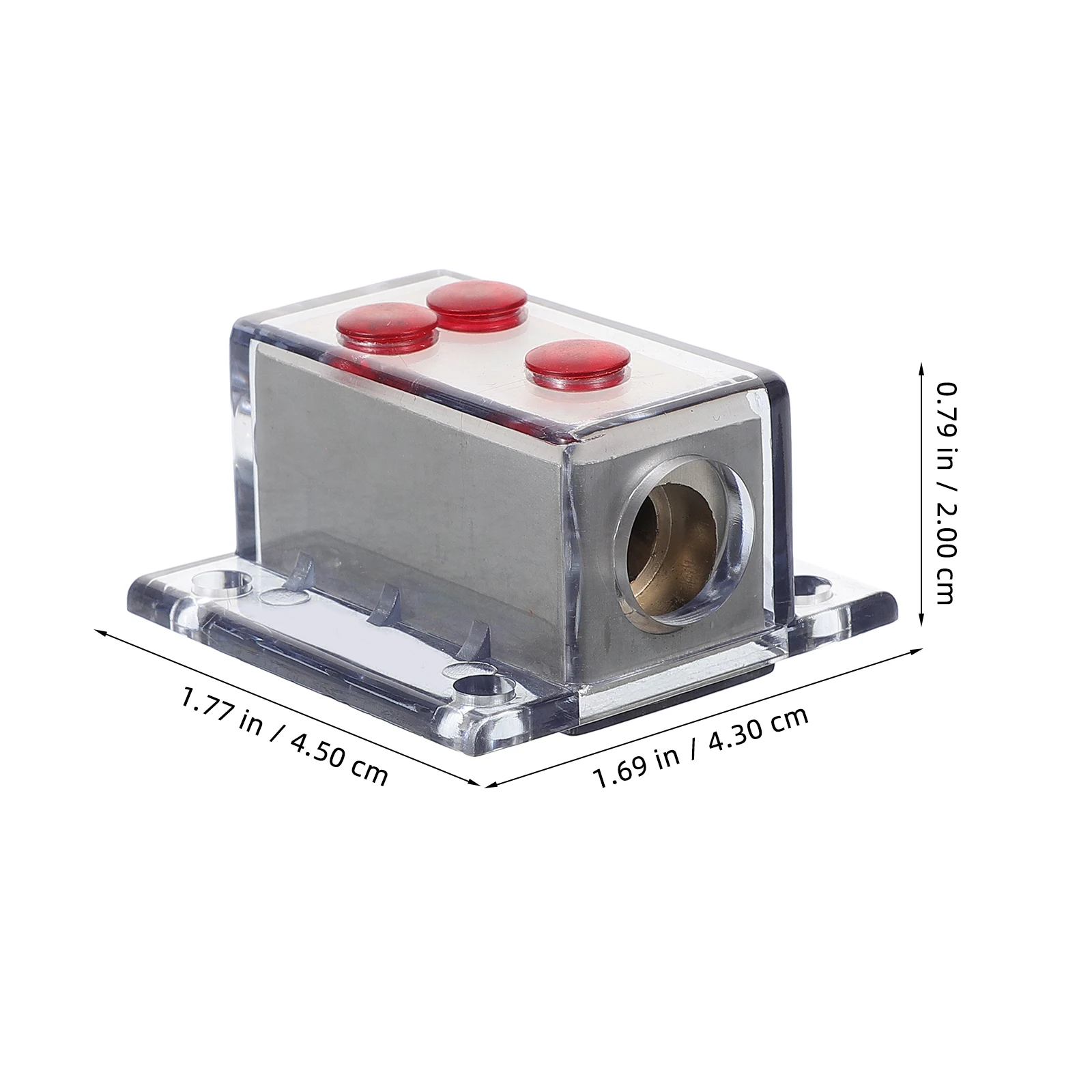 

Distribution Block Auto Audio Power Distributor Car Amplifier Splitter Sturdy Corrosion Resistant Plastic Long Lasting