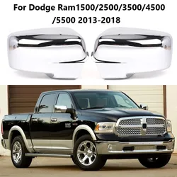 Left Right Chrome Black Car Rear Mirror Cover Shell Cap Housing Replacement For Dodge Ram 1500 2013-2018 68096199AF 68096198AH