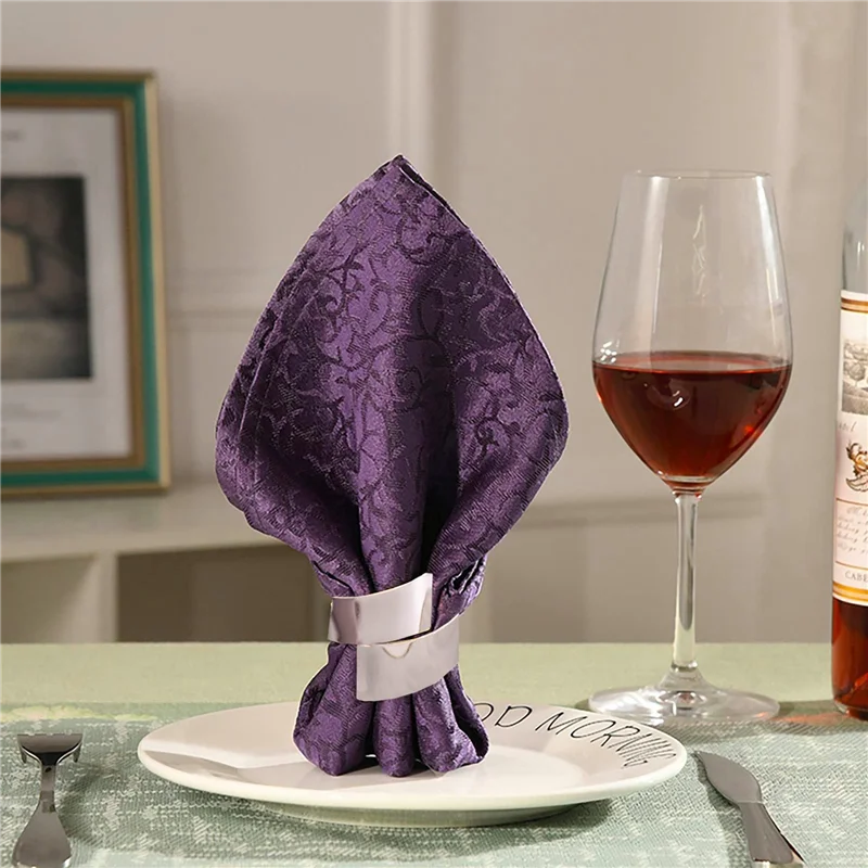 

AT63-24 шт., стальной цвет, металлический декор для стола, кольцо для салфеток, весенний держатель для свадебной уборки, пасхального ужина, День святого Валентина