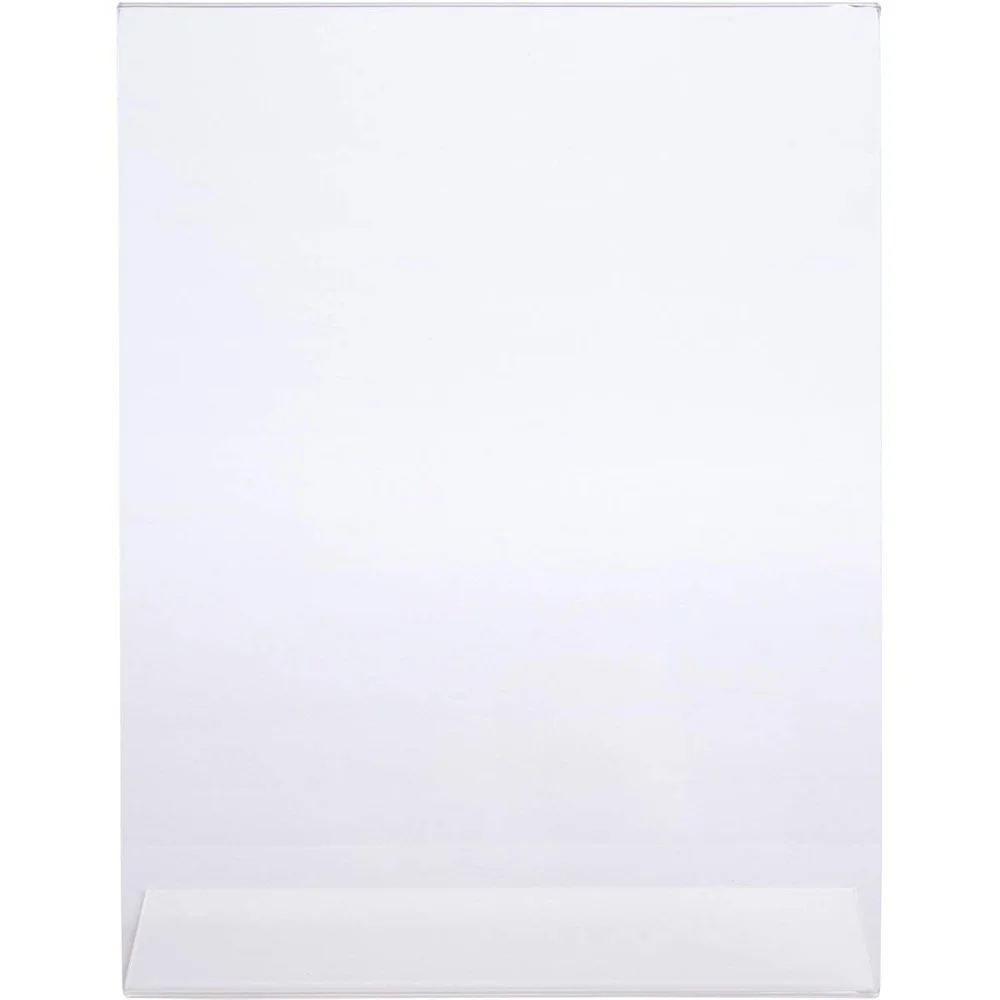 210*148mm Acrylic L-shaped Price Tag Display Holder Menu List Label Stands For Sign Stands, Poster Racks