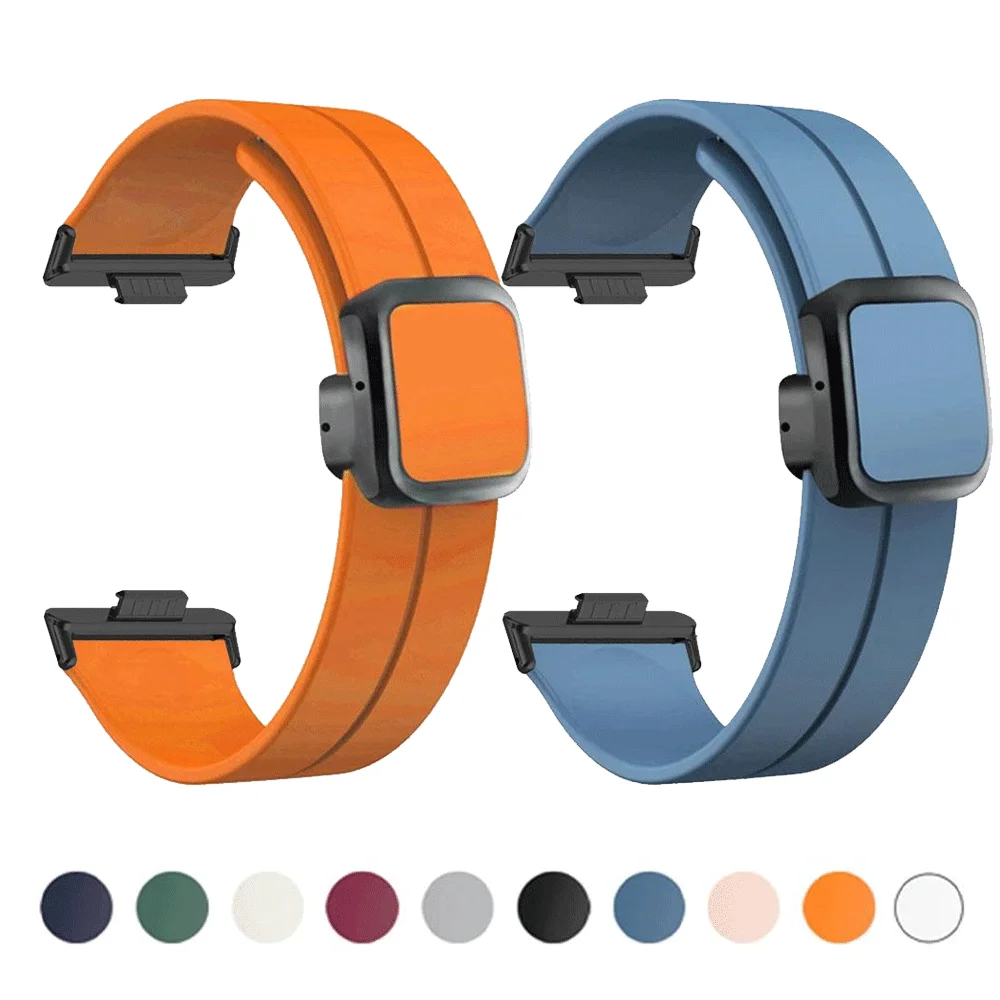 

Магнитный ремешок для Huawei Fit 4 Fit4 Pro, спортивный браслет для Huawei Watch Fit 321, цветной браслет, сменные аксессуары