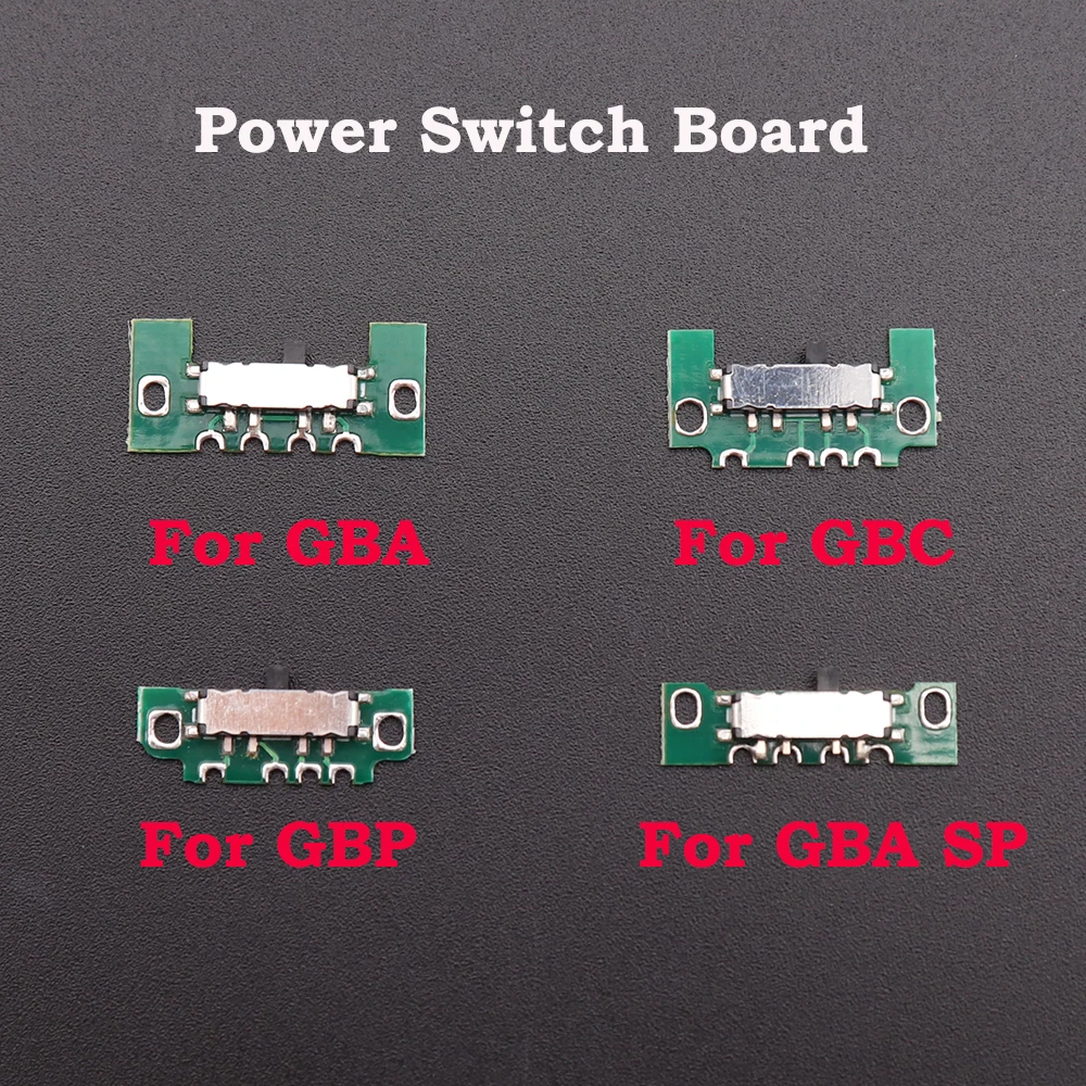 For GBA / GBC / GBP / GBA SP Power ON OFF Power Switch Button for GBA Game Boy Advance & Color & Pocket & SP Games Console
