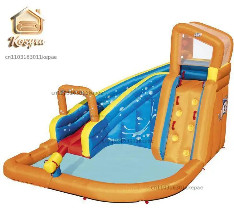 

Custom Family Amusement Park Water Inflatable Castle Large Children's Inflatable Trampoline Pool Slide Naughty Fort