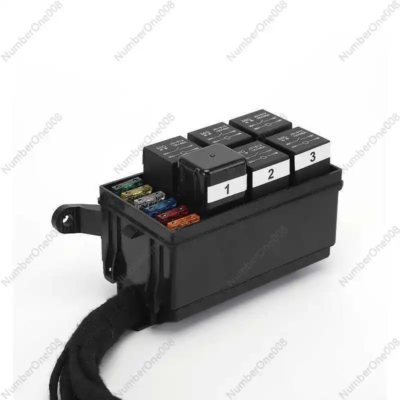 12V 6-Channel Wireless Remote & Manual Control Panel with Fuse Box for Off-Road LED Lights, Universal Relay System for SUV 4x4