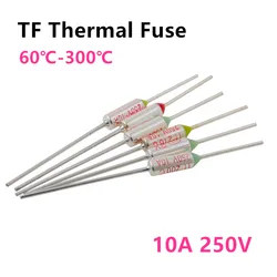 1 Stuks Tf Thermische Zekering Ry 10a 250V Temperatuurregeling Thermostaat Schakelaar 60 85 120 142 145 150 155 165 172 216 220 240 300 ℃ Graad